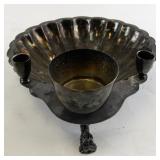 Collection of 6 Silverplate Shell-Shaped Serving Dishes with Ornate Detailing
