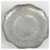 Set of 5 Vintage Hammered Aluminum Trays and Bowls Assorted Designs
