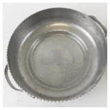 Set of 5 Vintage Hammered Aluminum Trays and Bowls Assorted Designs