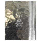 Set of 5 Vintage Hammered Aluminum Trays and Bowls Assorted Designs
