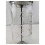 Vintage Wesson Oil Mayonnaise Maker Glass Jar with Metal Plunger