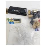 Mixed Lot of Vintage Pencils, Sewing Notions, and Office Supplies