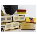 Vintage Eastman Kodak Rainbow Hawk-Eye No. 2A Model B Camera, MicoEtte Slide Viewer and Slides