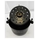 Vintage Metal Stove-Top Popcorn Popper with Crank Handle