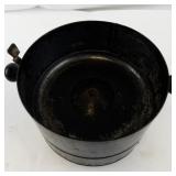 Vintage Metal Stove-Top Popcorn Popper with Crank Handle