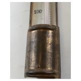 Antique Palmer Duro Solid Copper Commercial Candy Thermometer 17 Inch