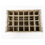 Vintage Pepsi Wooden Bottle Crate with Metal Reinforcement