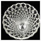 Indiana Glass Diamond Point Clear Flower Vase