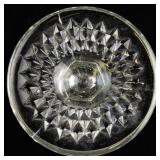 Indiana Glass Diamond Point Clear Flower Vase