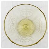 Set of 5 Federal Glass Madrid Amber Cone Shaped Footed Sherbet Dishes