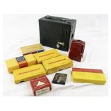 Vintage Eastman Kodak Rainbow Hawk-Eye No. 2A Model B Camera, MicoEtte Slide Viewer and Slides