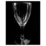 Set of 10 Clear Wine Glasses with Chip on Base