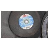 Lot of Used Diamond Blades and Some Fiber Mesh Concrete Blades Lot of Used Diamond Blades and Some Fiber Mesh Concrete Blades