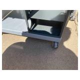 Multi-Media Storage Desk Cart With Power Lifting Side Table - Locking Wheels! Great Condition! Multi-Media Storage Desk Cart With Power Lifting Side Table - Locking Wheels! Great Condition!