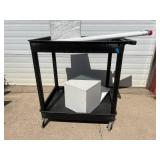 MSRP $200 Luxor 2 Tier Transport Multipurpose Utility Cart - Good Condition! (Contents Not Included) MSRP $200 Luxor 2 Tier Transport Multipurpose Utility Cart - Good Condition! (Contents Not Included)