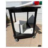 MSRP $200 Luxor 2 Tier Transport Multipurpose Utility Cart - Good Condition! (Contents Not Included) MSRP $200 Luxor 2 Tier Transport Multipurpose Utility Cart - Good Condition! (Contents Not Included)