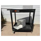 MSRP $200 Luxor 2 Tier Transport Multipurpose Utility Cart - Good Condition! (Contents Not Included) MSRP $200 Luxor 2 Tier Transport Multipurpose Utility Cart - Good Condition! (Contents Not Included)
