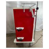 MSRP $3000 Waterloo Uni-Cart 5-Drawer Medical Emergency Supply Crash Cart With Lever Lock, Collapsible Side Table, Flip Up Bottom Door, Cardiac Board, IV Pole & Locking Wheels - Great Condition! MSRP $3000 Waterloo Uni-Cart 5-Drawer Medical Emergency Supply Crash Cart With Lever Lock, Collapsible Side Table, Flip Up Bottom Door, Cardiac Board, IV Pole & Locking Wheels - Great Condition!