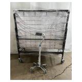 Portable Metal Folding Bed with Mattress and Walkers - Sturdy Frame, Saves Space, Multipurpose Use - Great Condition! Portable Metal Folding Bed with Mattress and Walkers - Sturdy Frame, Saves Space, Multipurpose Use - Great Condition!