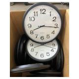 MSRP $250 Lot of 16 Quartz Analog Wall Clocks - Shatter-Resistant Plastic Face, Low Battery Consumption - Great Condition! Need Batteries! MSRP $250 Lot of 16 Quartz Analog Wall Clocks - Shatter-Resistant Plastic Face, Low Battery Consumption - Great Condition! Need Batteries!