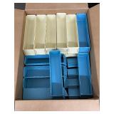 MSRP $600 Lot of 60+ Beige/Blue Health Care Logistics HCL Pharmacy Storage Supply Unit Dose Bins w/Hanging lip On Back & Label Slot Fronts - Excellent Condition! MSRP $600 Lot of 60+ Beige/Blue Health Care Logistics HCL Pharmacy Storage Supply Unit Dose Bins w/Hanging lip On Back & Label Slot Fronts - Excellent Condition!