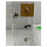 MSRP $400 Lot of Compact Refrigerator Storage Key Lock Boxes - Acrylic Compact Units, Single Lock, Transparent - Great Condition! MSRP $400 Lot of Compact Refrigerator Storage Key Lock Boxes - Acrylic Compact Units, Single Lock, Transparent - Great Condition!