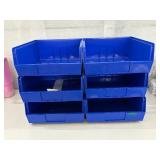 Lot of 6 Quantum Storage Systems QUS235 Ultra Stack and Hang Plastic Storage Bins -10"x11"x5" Tough Polypropylene Material, Multiple Label Slots, Stackable - Great Condition! Lot of 6 Quantum Storage Systems QUS235 Ultra Stack and Hang Plastic Storage Bins -10"x11"x5" Tough Polypropylene Material, Multiple Label Slots, Stackable - Great Condition!
