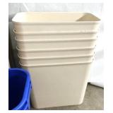 MSRP $300 Lot of 6 Mar-Bal Plastic Fire-Resistant 27 Quart Trash Cans - Great Condition! MSRP $300 Lot of 6 Mar-Bal Plastic Fire-Resistant 27 Quart Trash Cans - Great Condition!