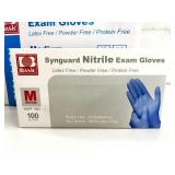 MSRP $120 = 1 Case (1000 each) NEW Basic NGPF 7002 Synguard Latex-Free Powder-Free Protein-Free Nitrile Exam Gloves - Size Medium MSRP $120 = 1 Case (1000 each) NEW Basic NGPF 7002 Synguard Latex-Free Powder-Free Protein-Free Nitrile Exam Gloves - Size Medium