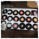 Vintage lot of 45 rpm records - 18 total - Includes Van Halen