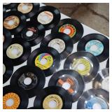 Vintage Lot of 45 RPM records - almost 50 total!  Includes Neil Diamond!