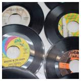Vintage Lot of 45 RPM records - almost 50 total!  Includes Neil Diamond!