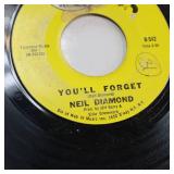 Vintage Lot of 45 RPM records - almost 50 total!  Includes Neil Diamond!