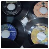Vintage Lot of 45 RPM records - almost 50 total!  Includes Neil Diamond!