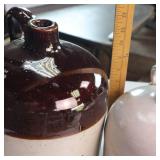 2 Vintage Ceramic Jugs - 10" & 12"