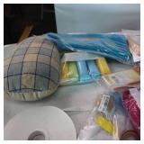Large Lot of craft supplies including Vintage Pin Cushion