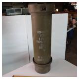 Vintage VIETNAM ERA EMPTY HOWITZER PROPELLANT CANISTER