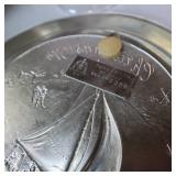Vintage collection of serving plates and dishware