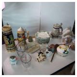 Vintage Collection of Steins and other ceramic goodies