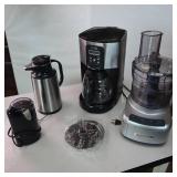 Coffee Grinder, Brewer, Carafe, etc.