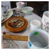 Vintage Glassware including trays and cups