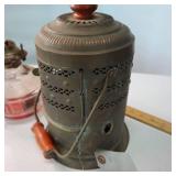 Vintage kerosene lamps (3 of them glass) and  a BBQ starter