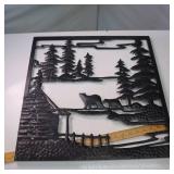 Metal Outdoor Life Artwork - 30" tall