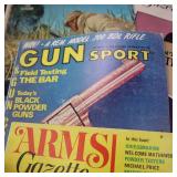 Vintage collection of gun magazines and books