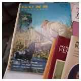 Vintage collection of gun magazines and books