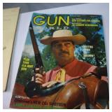 Vintage collection of gun magazines and books