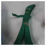 Vintage Gumby and friends have a van...