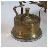 Vintage Weigh in on this brass collection! Includes burner and scale
