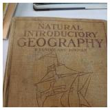Vintage Collection of Firearm Magazines and geography books