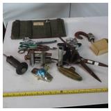 Vintage collection of tools, items for garden